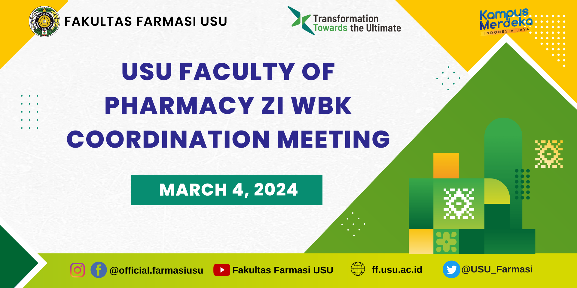 USU Faculty of Pharmacy ZIWBK Coordination Meeting